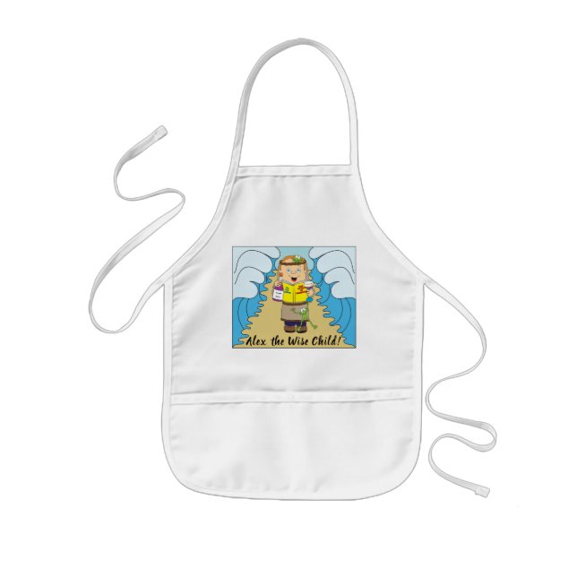 Passover "The Wise Child" Kid's Apron (Front)