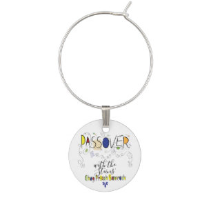 Passover Wine Charm Chag Sameach