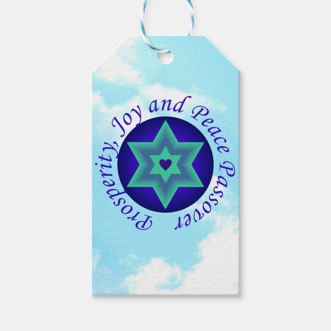 Passover wishes  gift tags (Front)