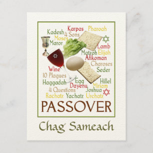 Passover Words Card