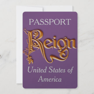 Passport and Boarding Pass Invitation