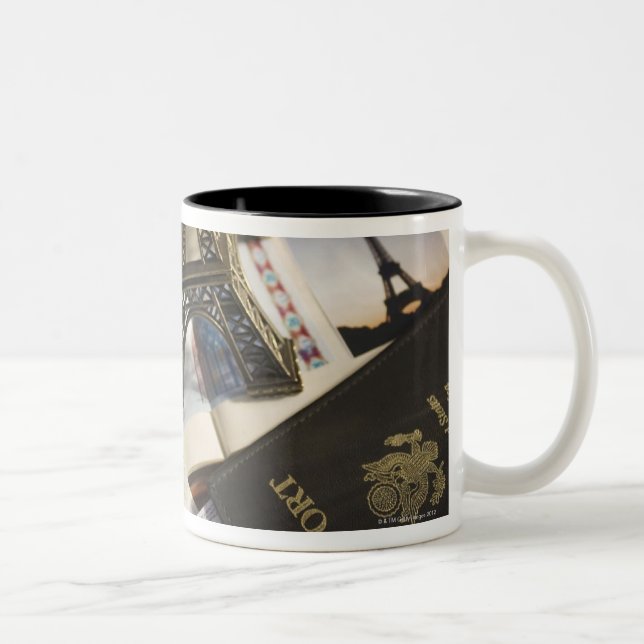 Passport and memorabilia Two-Tone coffee mug (Right)