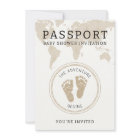 Passport Baby Shower Invitation – Travel Theme