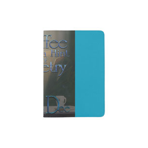 Passport Book-Coffee with a hint of Poetry Holder