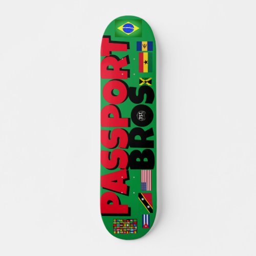 PASSPORT BROS  7 34 Skateboard Deck