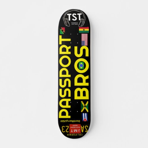 PASSPORT BROS 7 34 Skateboard Deck