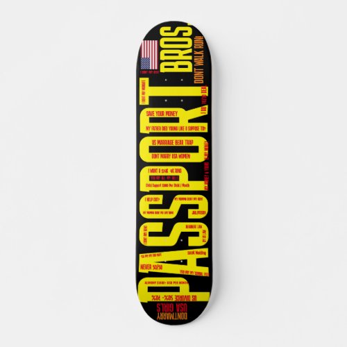 PASSPORT BROSZ 7 34 Skateboard Deck