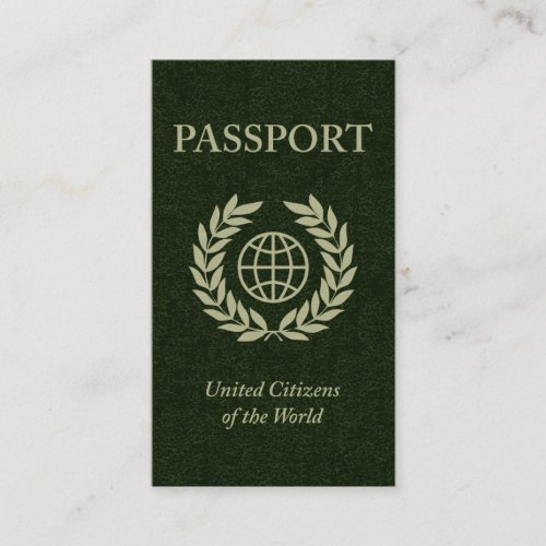 passport business card templates