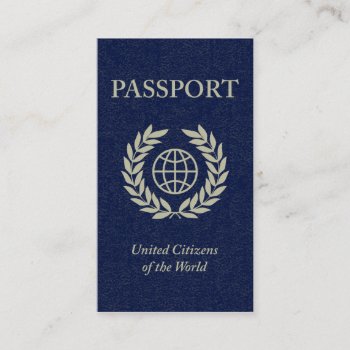 Passport Business Card by asyrum at Zazzle