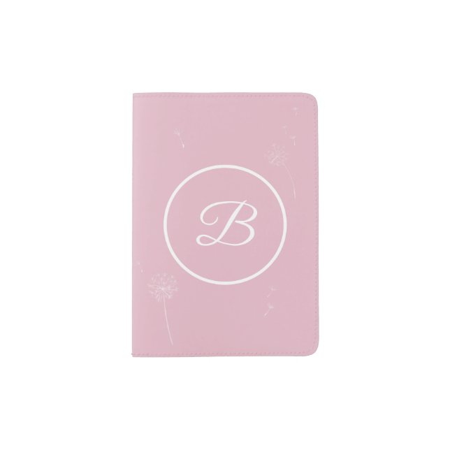 Passport Cover | Dandelion (Pink) (Front)