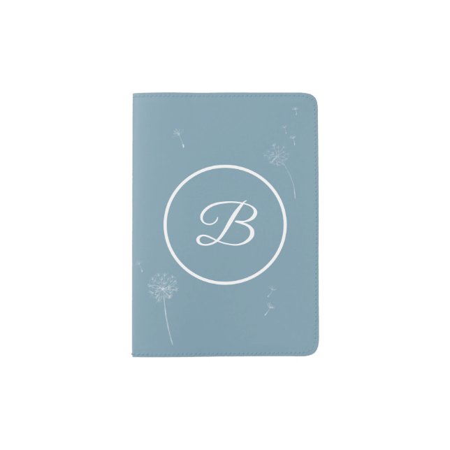 Passport Cover | Dandelion (Teal) (Front)