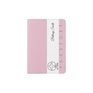 Passport Cover | en route (Pink Landscape Design)