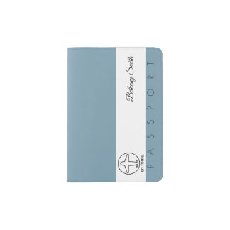 Passport Cover | en route (Teal Landscape Design)