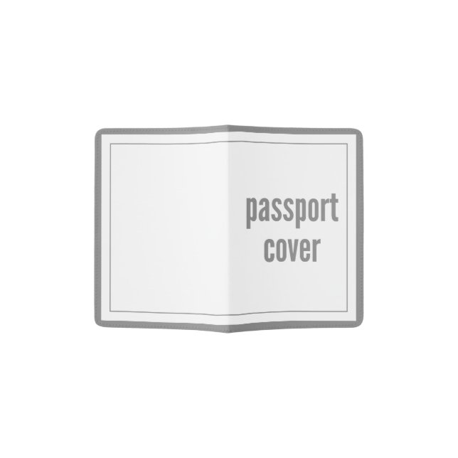Passport Cover Full Fill Template (Opened)