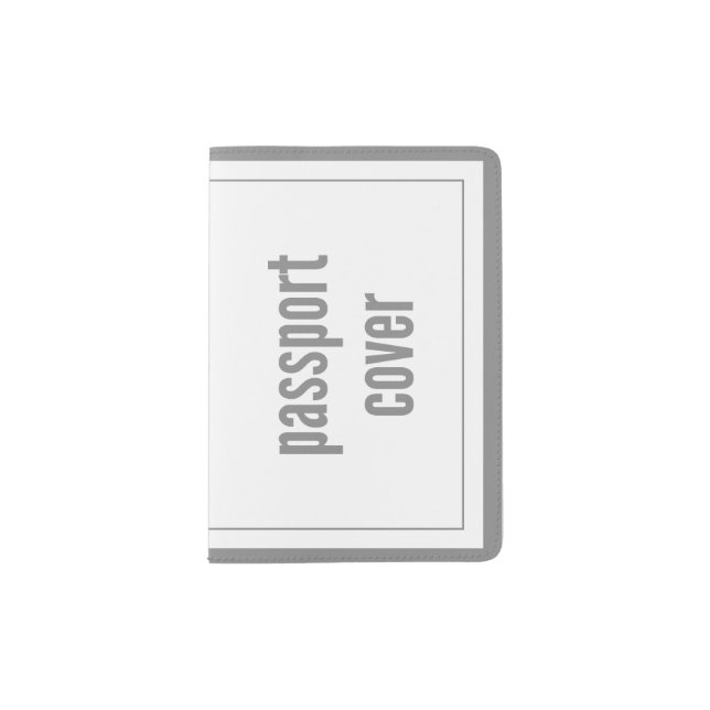 Passport Cover Horizontal Fill Template (Front)