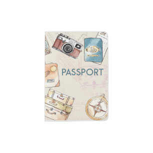 Passport Cover - Travel Theme