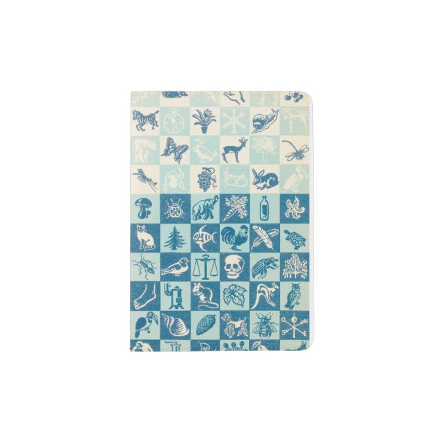 Passport Cover with an Eclectic Pattern (Front)