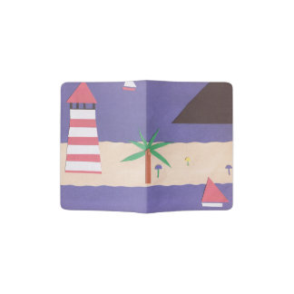 Passport Cover with Nautical Scene