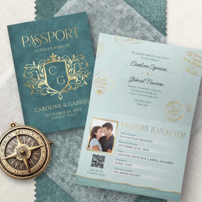 Passport Destination Wedding Invitation (Creator Uploaded)