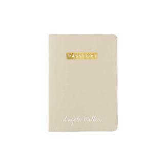 Passport - Gold Label Name Holder