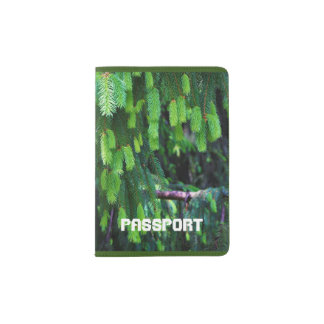 Passport Green Winter Passport Holder