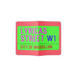 lyricas Street  Passport Holder