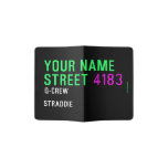 Your Name Street  Passport Holder