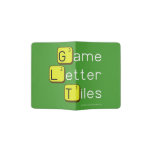 Game Letter Tiles  Passport Holder