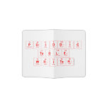 Periodic
 Table
 Writer  Passport Holder
