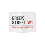 Greek Street  Passport Holder