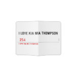 I LOVE KIA MIA THOMPSON    Passport Holder
