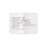 Canyon of chuck norris INFinity 2018 (D'oh)  Passport Holder