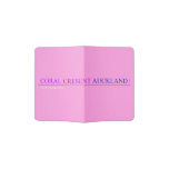 coral cresent  Passport Holder