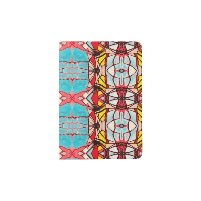 Passport Holder, Abstract Psychedelic tr IV Holder (Front)