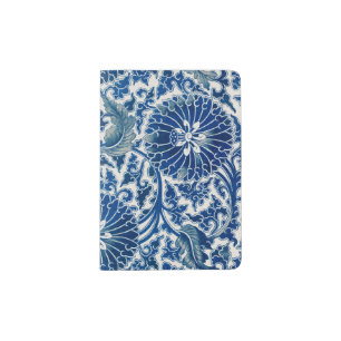 Passport Holder Beautiful Antique Pattern Flower
