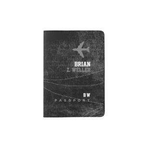 Passport Holder Black