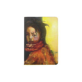 Passport holder 'boy with scarf'
