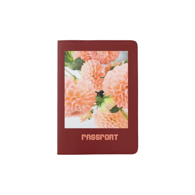 Passport holder Dahlias (Front)