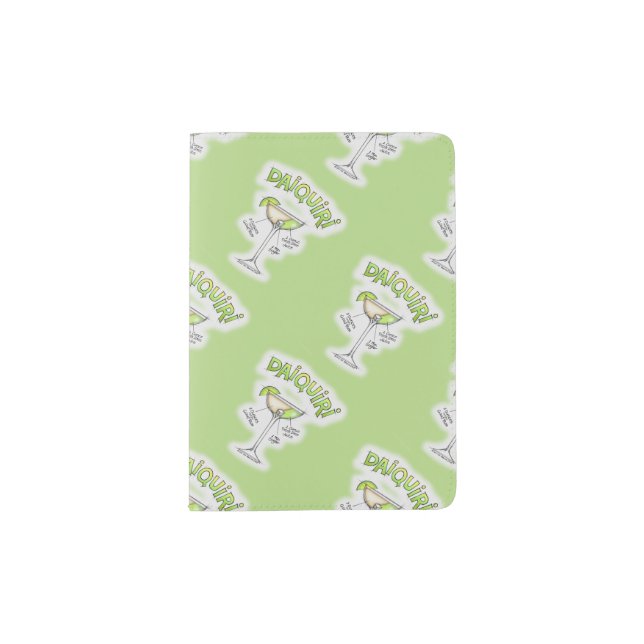 PASSPORT HOLDER - DAIQUIRI RECIPE COCKTAIL ART (Front)