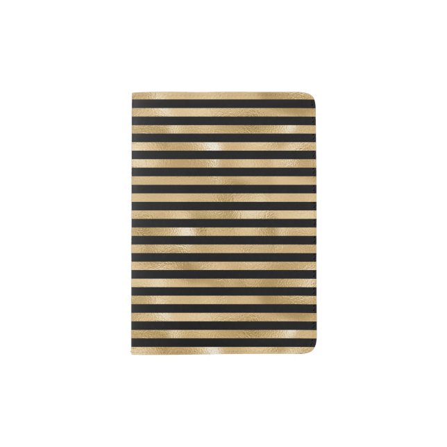 Passport holder goldblack (Front)