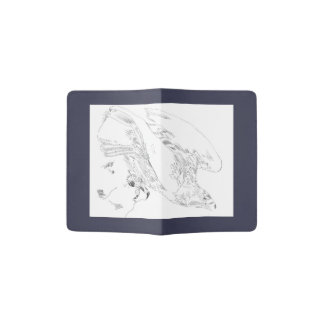 Passport holder in blue with Eagle image