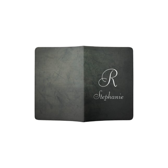 Passport Holder. Monogram custom. Holder (Opened)