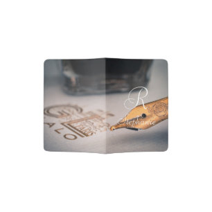 Passport Holder. Monogram custom. Holder