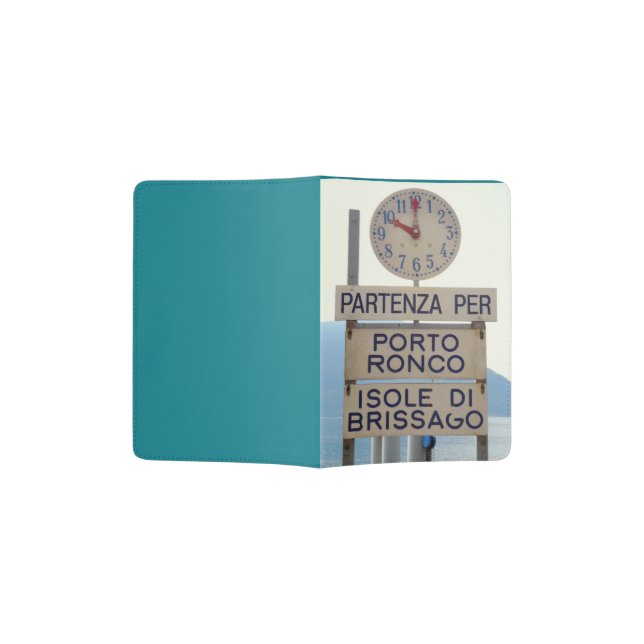 Passport Holder - Partenza sign (Opened)