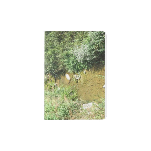 Passport holder, Stream under the bridge. Passport Holder (Front)