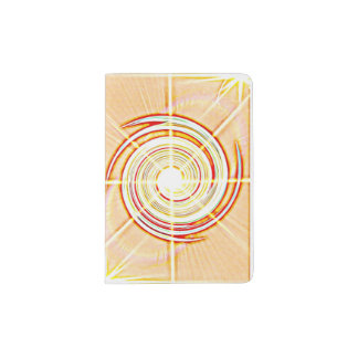 Passport holder Swirl digital oil painting
