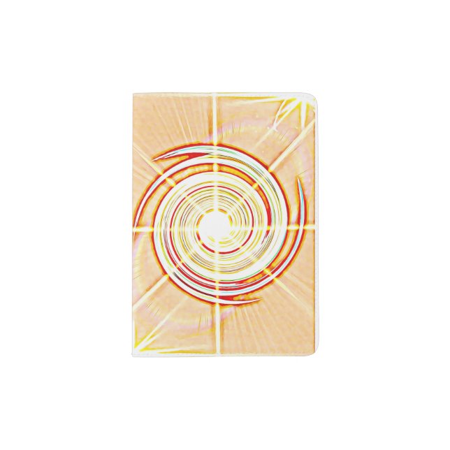Passport holder Swirl digital oil painting (Front)