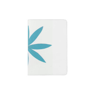 Passport Holder with a Turquoise Star