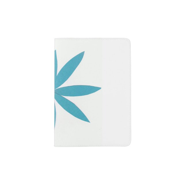 Passport Holder with a Turquoise Star (Front)