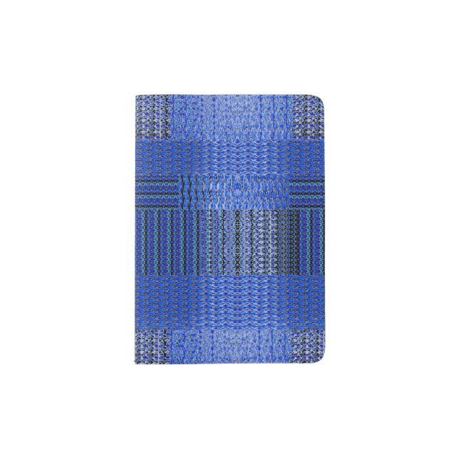 Passport Holder with Faux Weave Design (Front)